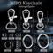 265PCS Keychains Clips and Key Rings, Well Crafted Sturdy Key Chain Making Kit, Key Chain Rings, Keychains Hooks, for Key Chains, Lanyard, Jewelry Making, Crafts, Silver